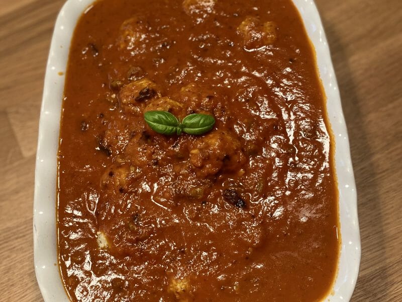 Cliquez pour zoomer ! Boulettes de ricotta sauce tomate Thermomix par Axelle71