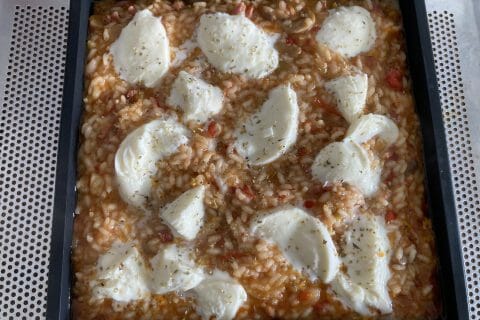 Gratin de riz façon pizza au Thermomix - Cookomix