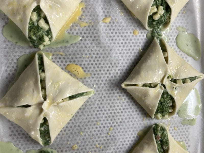 Cliquez pour zoomer ! Paniers feuilletés épinards et jambon Thermomix par NiNi