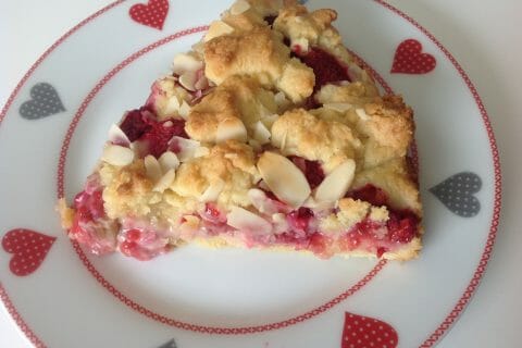 Cliquez pour zoomer ! Cookie-crumble rhubarbe framboises Thermomix par Cathy14