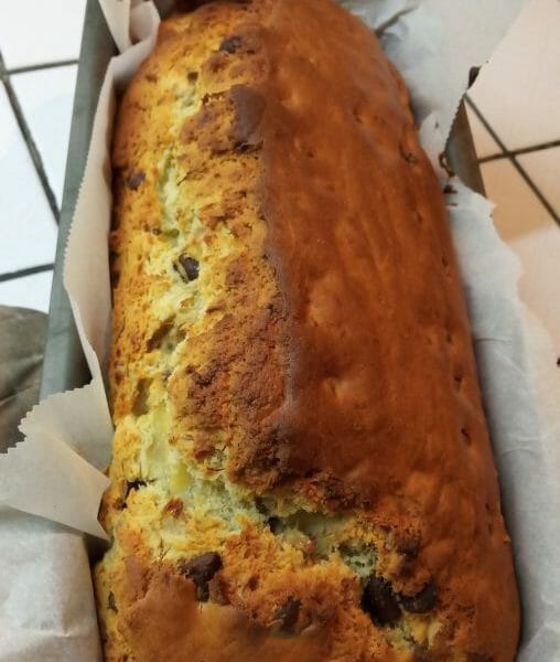 Cliquez pour zoomer ! Cake banane et pépites de chocolat Thermomix par PatCatherine