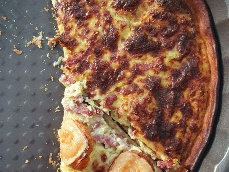 Cliquez pour zoomer ! Tarte courgette, jambon & chèvre Thermomix par Elo-Vins