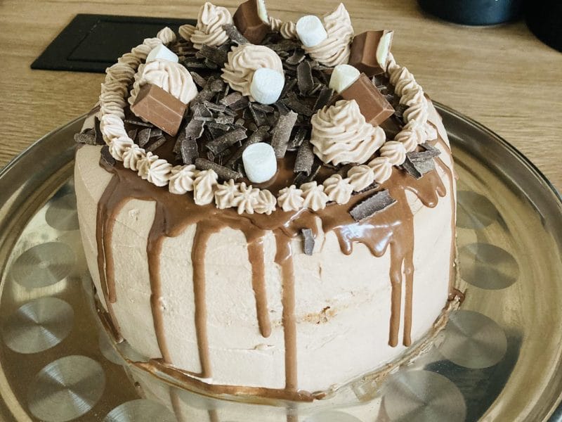 Cliquez pour zoomer ! Layer cake Kinder Bueno Thermomix par elojounette