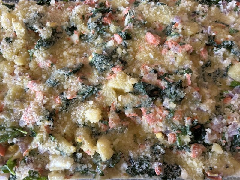 Cliquez pour zoomer ! Gratin de pommes de terre, saumon et épinards Thermomix par eilujtong