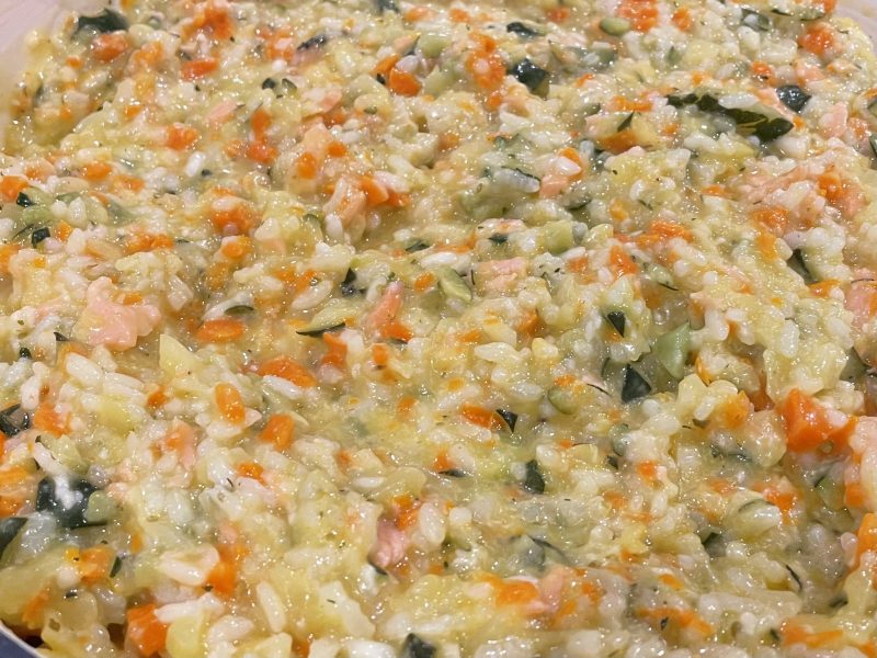 Cliquez pour zoomer ! Risotto carottes et saumon fumé Thermomix par eilujtong