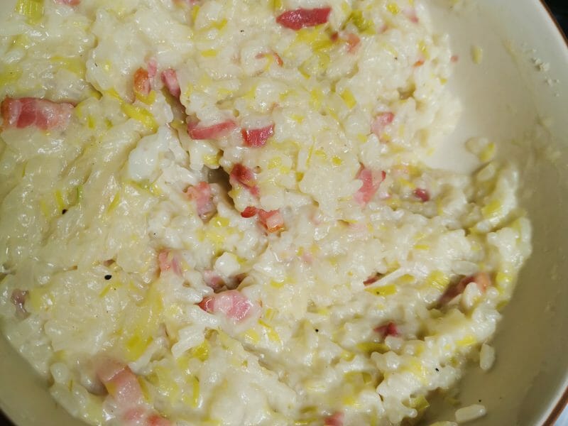 Cliquez pour zoomer ! Risotto poireaux et lardons Thermomix par julie56260