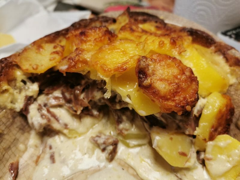 Cliquez pour zoomer ! Gratin dauphinois au confit de canard Thermomix par julie56260