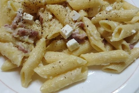Cliquez pour zoomer ! Tagliatelles à la crème de poireaux Thermomix par pauline_1530