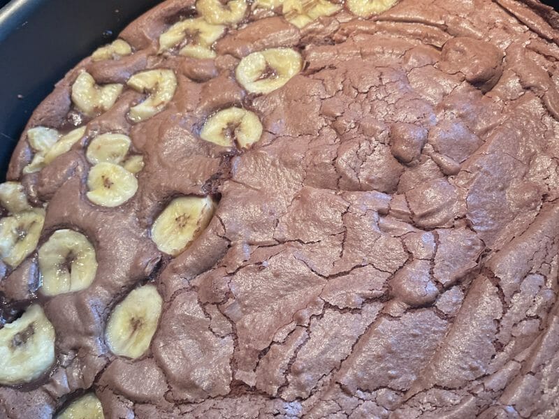 Cliquez pour zoomer ! Brownie fondant choco-banane Thermomix par Nathanaelle0309