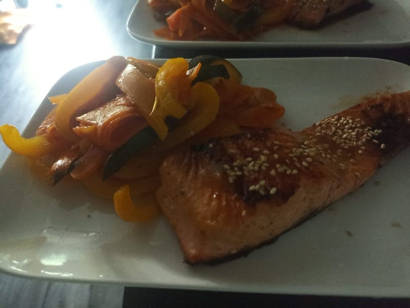 Cliquez pour zoomer ! Saumon teriyaki Thermomix par Sabrina AydeNas