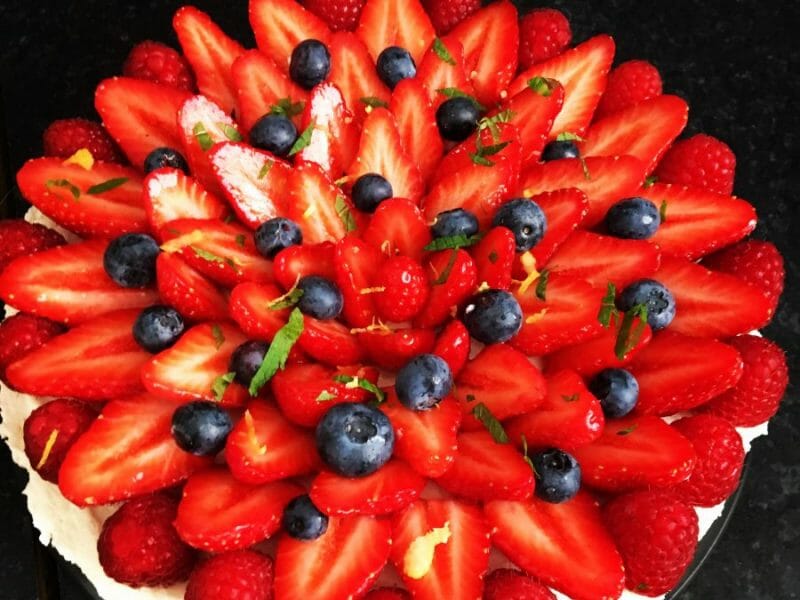 Cliquez pour zoomer ! Tarte aux fraises sans cuisson Thermomix par liluchka94