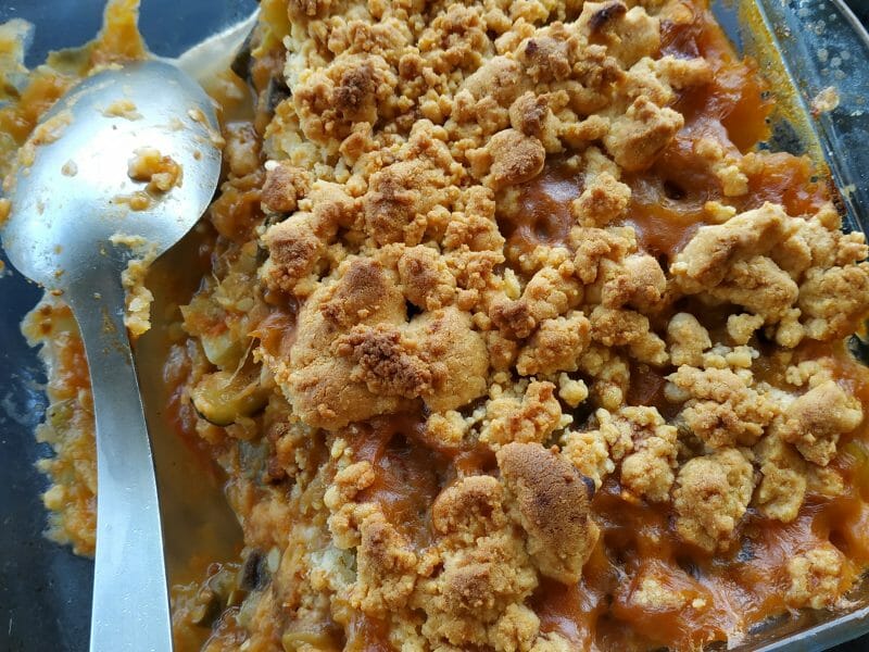 Cliquez pour zoomer ! Crumble aux légumes provençaux Thermomix par Mimieg