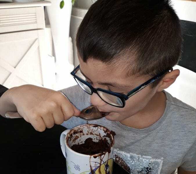 Cliquez pour zoomer ! Mug cake poires chocolat Thermomix par Sara_2