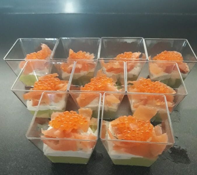 Cliquez pour zoomer ! Verrines saumon avocat Thermomix par Sara_2