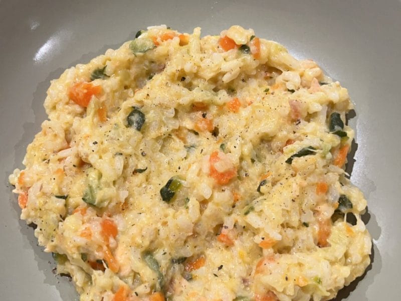Cliquez pour zoomer ! Risotto carottes et saumon fumé Thermomix par cornetto