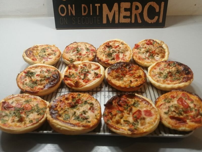 Cliquez pour zoomer ! Tarte au thon, tomate et moutarde Thermomix par vivie1971 @