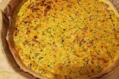 Cliquez pour zoomer ! Tarte courgettes et carottes au Thermomix