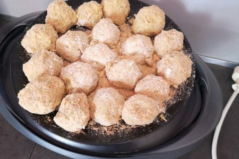 Cliquez pour zoomer ! Boulettes pois chiches et courgettes au Thermomix