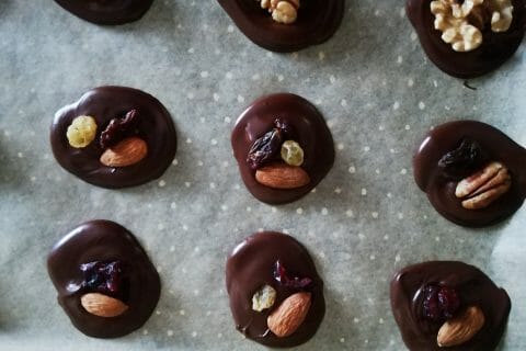 Cliquez pour zoomer ! Mendiants au chocolat au Thermomix
