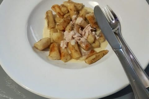 Cliquez pour zoomer ! Tortellini sauce crémeuse au jambon au Thermomix
