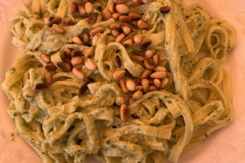 Cliquez pour zoomer ! Pesto courgettes et basilic Thermomix par manondsb