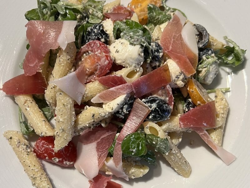 Cliquez pour zoomer ! Salade de penne à l’italienne Thermomix par Karchris