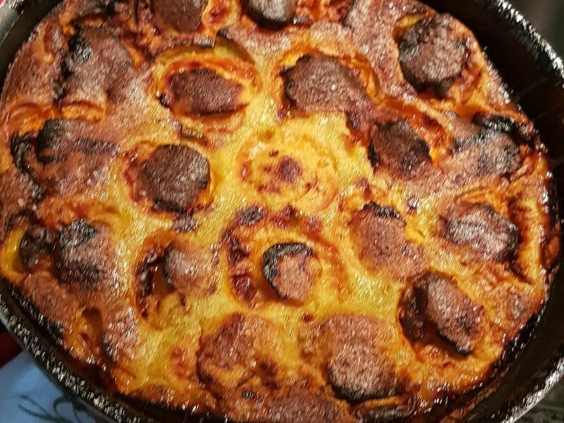 Cliquez pour zoomer ! Clafoutis aux abricots Thermomix par delfesong