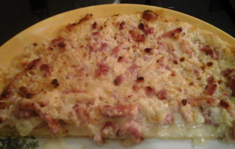 Cliquez pour zoomer ! Flammekueche traditionnelle Thermomix par Sandrine1405