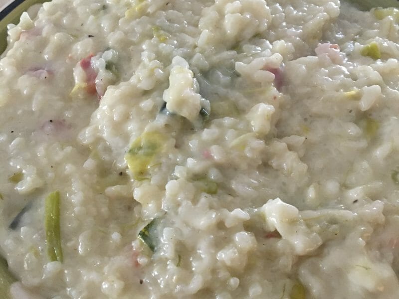 Cliquez pour zoomer ! Risotto poireaux et lardons Thermomix par chrys02