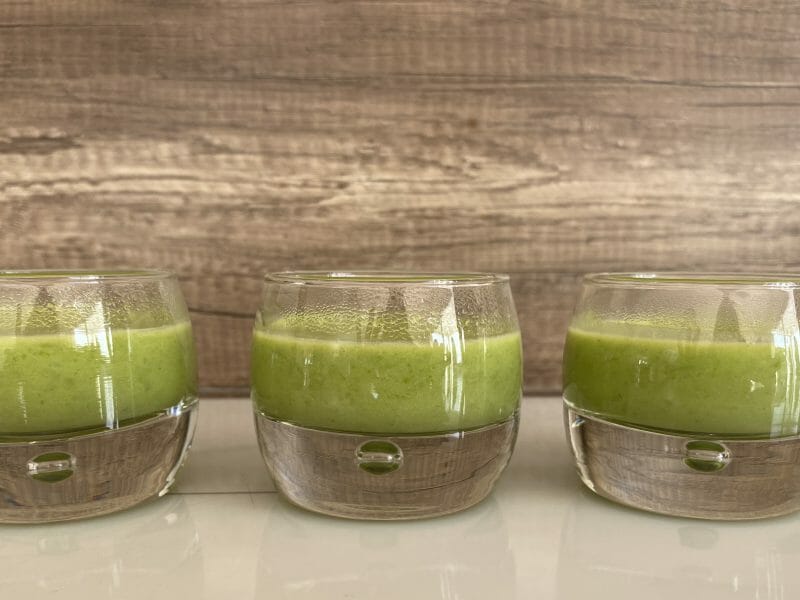 Cliquez pour zoomer ! Crème de petits pois à la mozzarella Thermomix par audrey2502