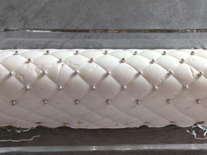 Cliquez pour zoomer ! Bûche vanille praliné Thermomix par Marjo0318