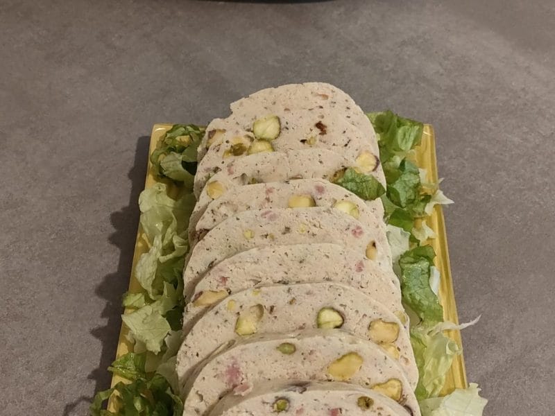 Cliquez pour zoomer ! Galantine de poulet aux pistaches Thermomix par Marjo0318