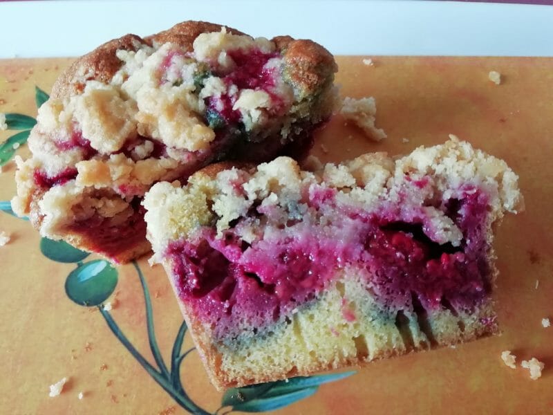 Crumb Cake Framboises Au Thermomix Cookomix