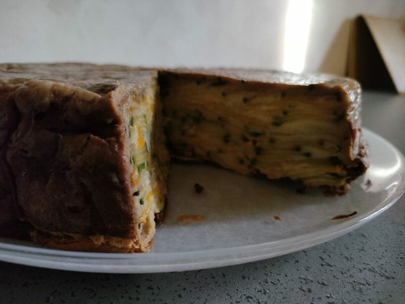 Cliquez pour zoomer ! Gâteau invisible aux courgettes Thermomix par Marjo0318