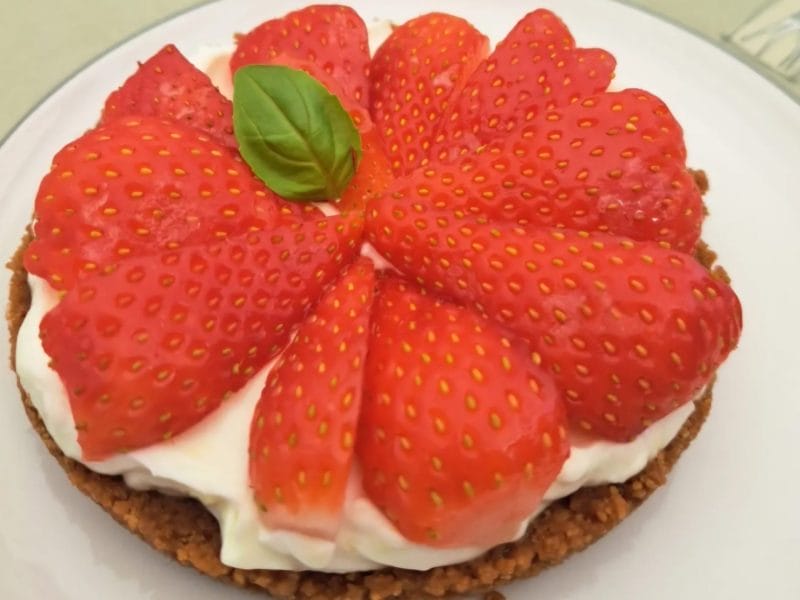 Cliquez pour zoomer ! Tarte aux fraises sans cuisson Thermomix par celineg45140