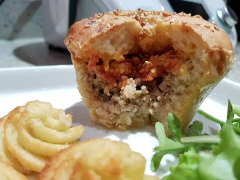 Cliquez pour zoomer ! Cheeseburger XXL Thermomix par Zounko