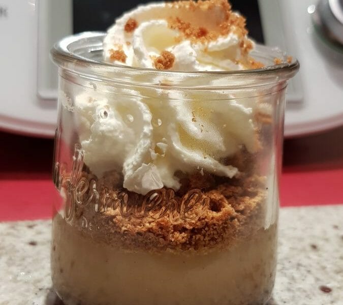 Cliquez pour zoomer ! Verrines pommes caramel et spéculoos Thermomix par Zounko