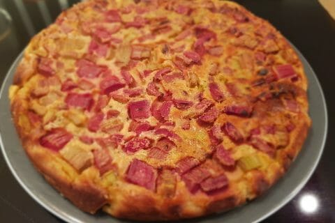 Cliquez pour zoomer ! Clafoutis à la rhubarbe au Thermomix