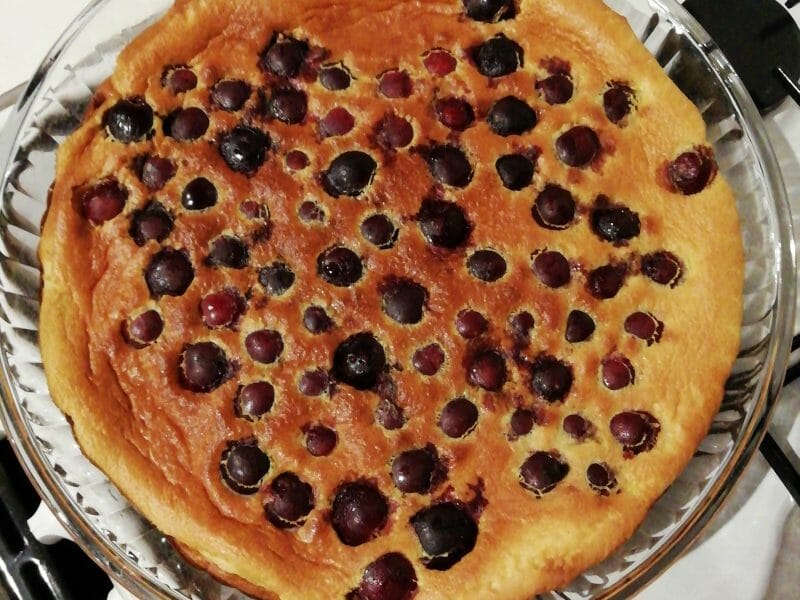 Cliquez pour zoomer ! Clafoutis aux cerises Thermomix par Mel
