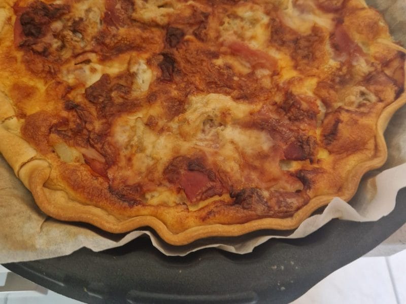 Cliquez pour zoomer ! Tarte gorgonzola et jambon de Parme Thermomix par nathyaude
