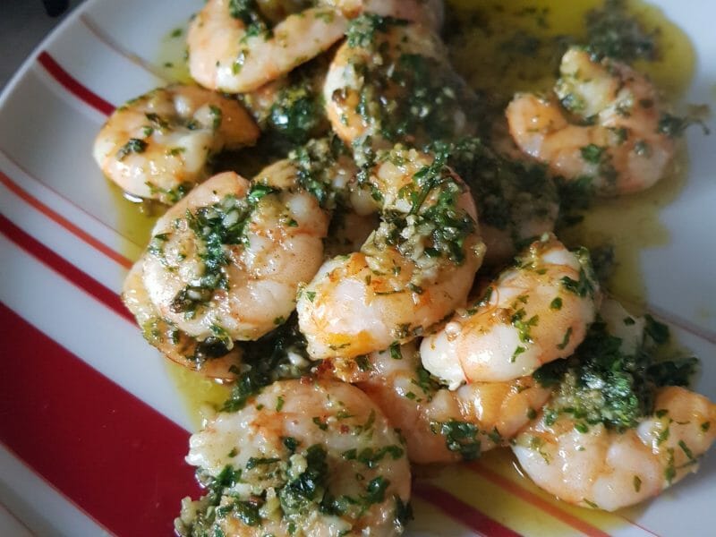 Cliquez pour zoomer ! Crevettes à l’ail Thermomix par nathyaude