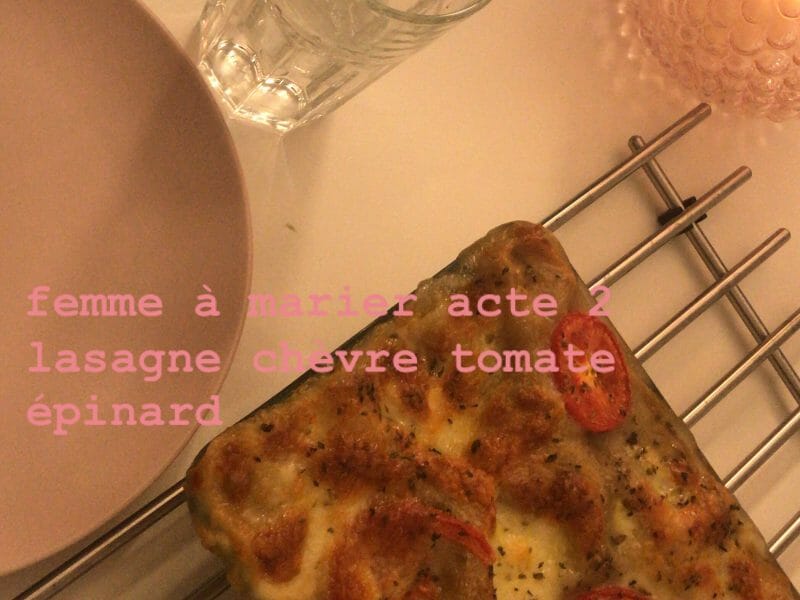 Cliquez pour zoomer ! Lasagnes épinards et chèvre Thermomix par roxymini