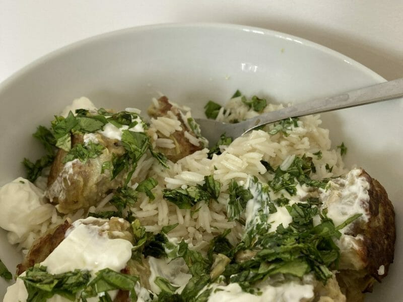 Cliquez pour zoomer ! Boulettes de poireau et boeuf citronné Thermomix par Elina22