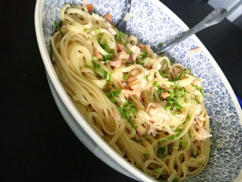 Cliquez pour zoomer ! Spaghettis au saumon fumé Thermomix par Elina22