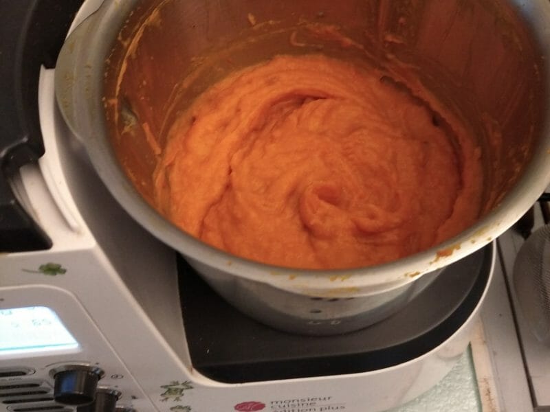 Cliquez pour zoomer ! Purée de potimarron au chorizo Thermomix par Jacotte21