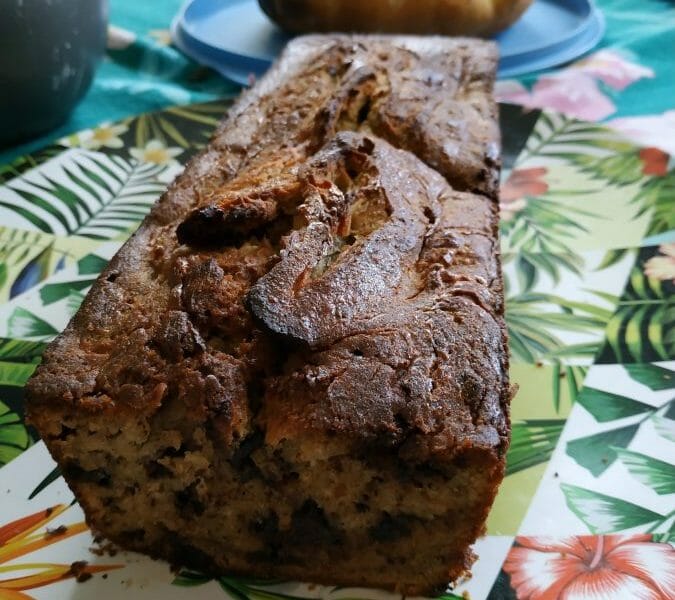 Cliquez pour zoomer ! Cake banane et pépites de chocolat Thermomix par titi5685