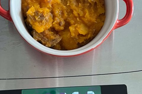 Cliquez pour zoomer ! Crumble de butternut au chorizo Thermomix par yonéa