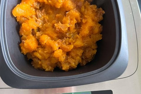 Cliquez pour zoomer ! Crumble de butternut au chorizo Thermomix par yonéa