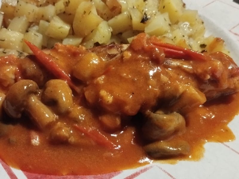 Cliquez pour zoomer ! Lapin sauce chasseur Thermomix par socole