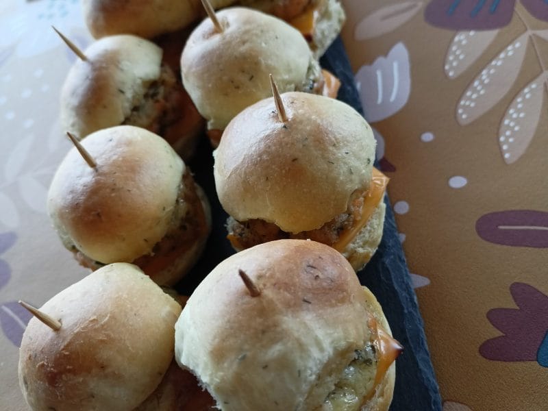 Cliquez pour zoomer ! Burger au saumon Thermomix par Jiji88